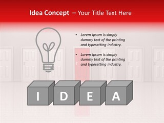 Doorway Landscape Hall PowerPoint Template
