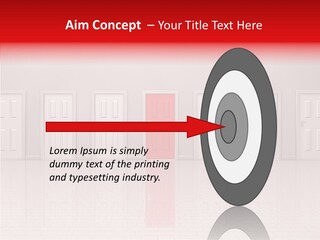 Doorway Landscape Hall PowerPoint Template
