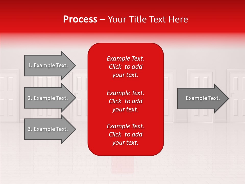 Doorway Landscape Hall PowerPoint Template