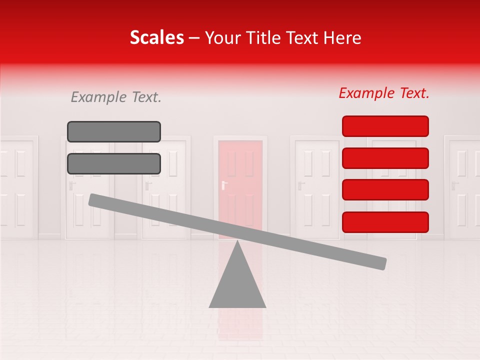 Doorway Landscape Hall PowerPoint Template