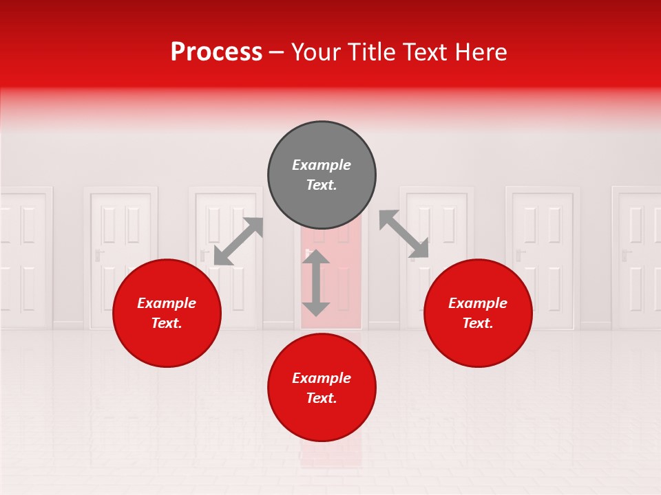Doorway Landscape Hall PowerPoint Template