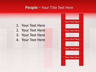 Doorway Landscape Hall PowerPoint Template
