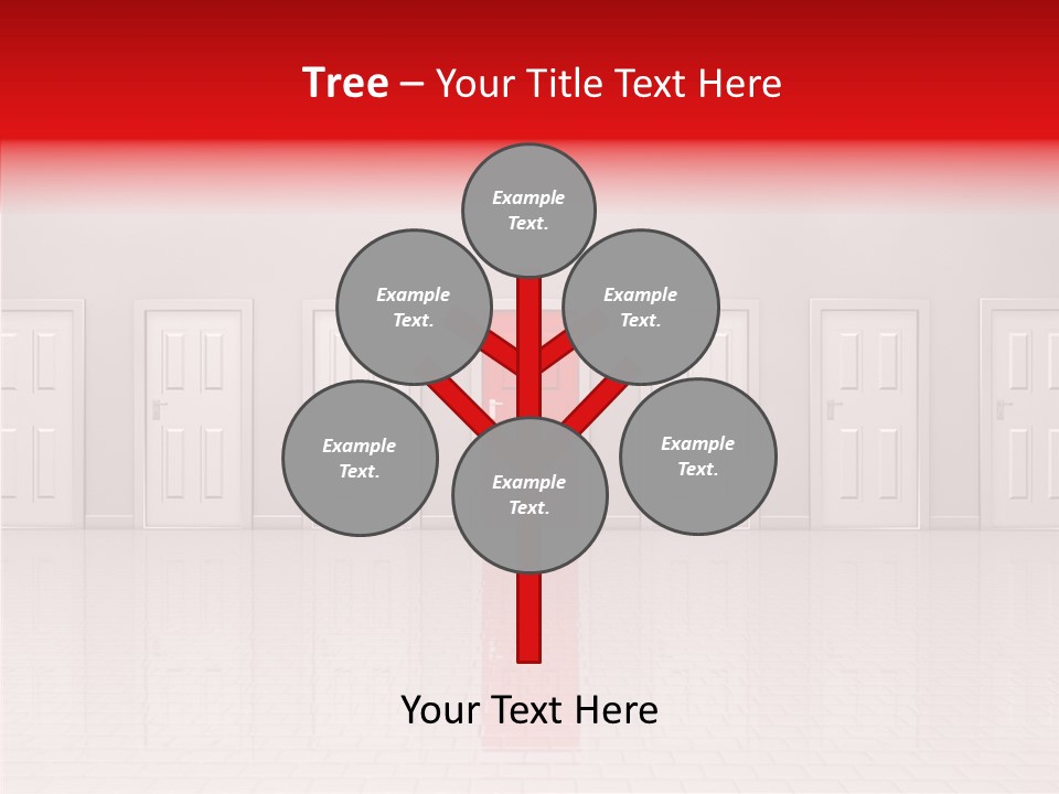 Doorway Landscape Hall PowerPoint Template
