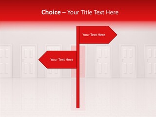 Doorway Landscape Hall PowerPoint Template
