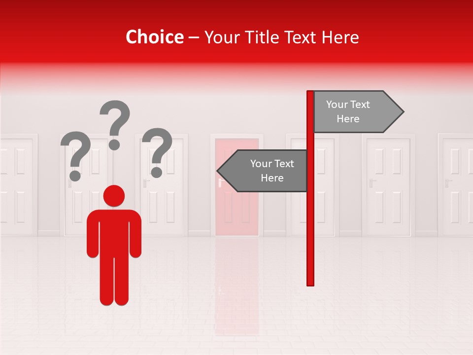 Doorway Landscape Hall PowerPoint Template