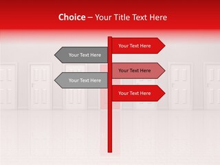 Doorway Landscape Hall PowerPoint Template