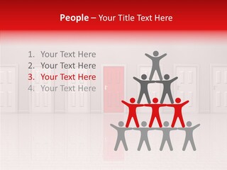 Doorway Landscape Hall PowerPoint Template