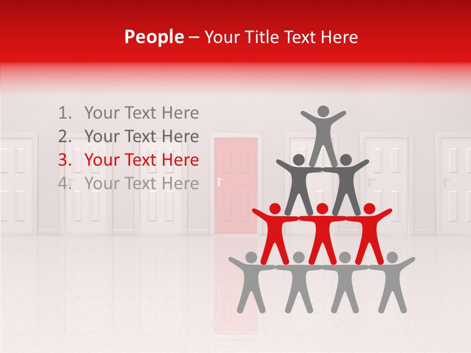 Doorway Landscape Hall PowerPoint Template