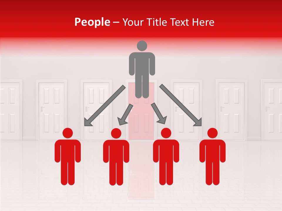 Doorway Landscape Hall PowerPoint Template