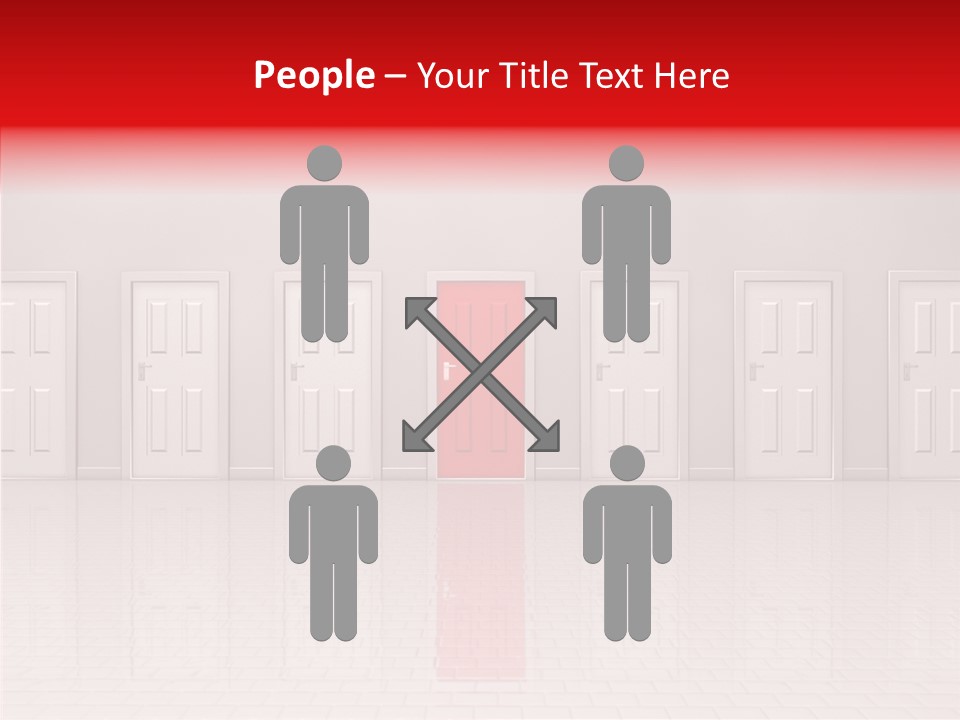 Doorway Landscape Hall PowerPoint Template