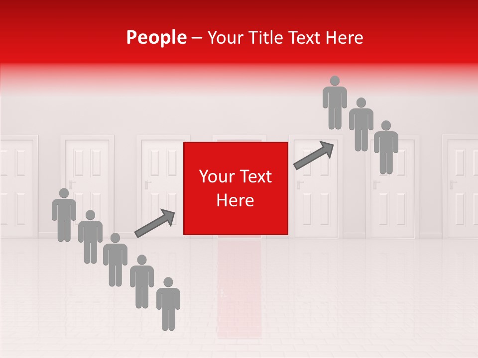 Doorway Landscape Hall PowerPoint Template