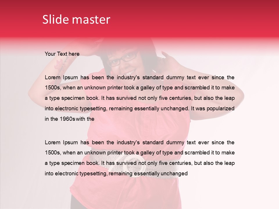 Figure Ethnic Person PowerPoint Template