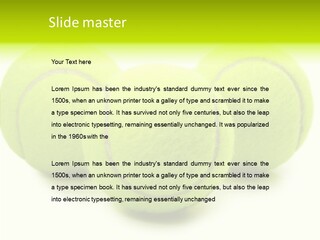 New Tennis Game PowerPoint Template