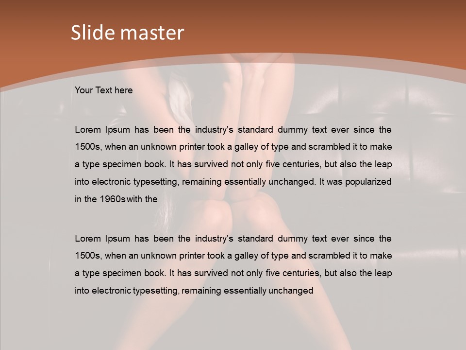 Indoors Brunette Style PowerPoint Template