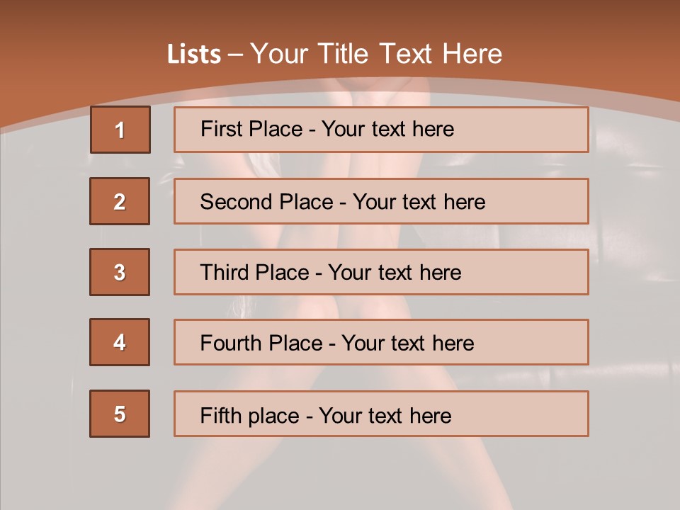 Indoors Brunette Style PowerPoint Template