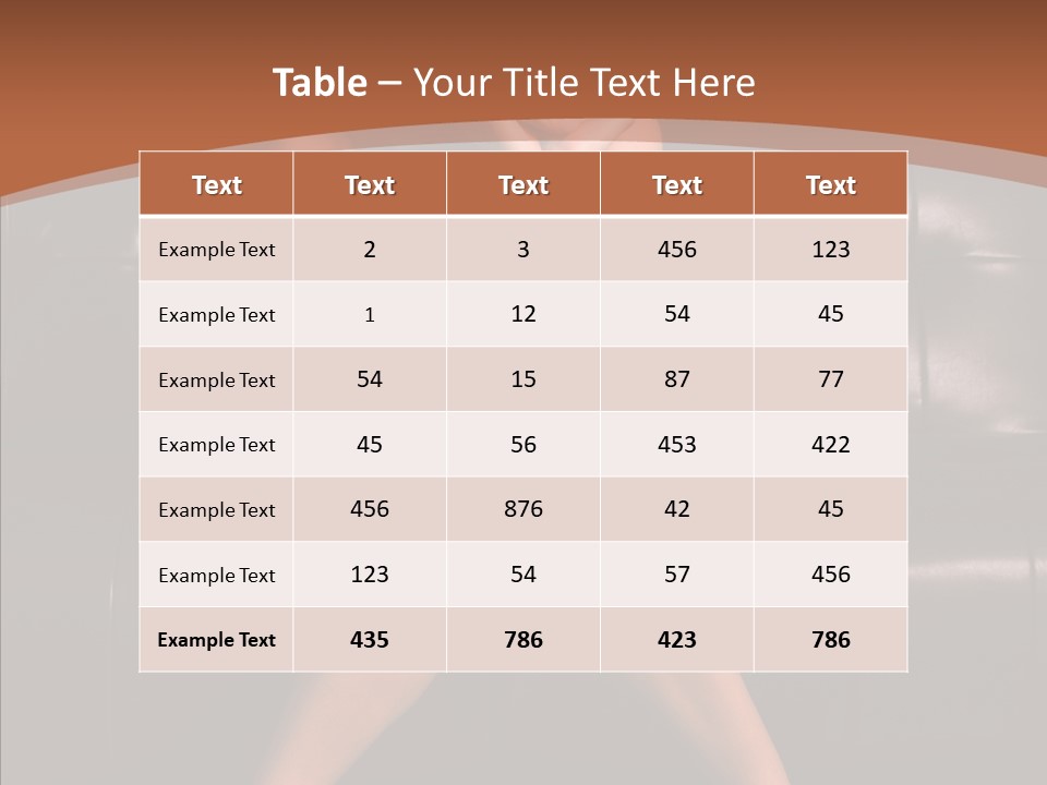 Indoors Brunette Style PowerPoint Template