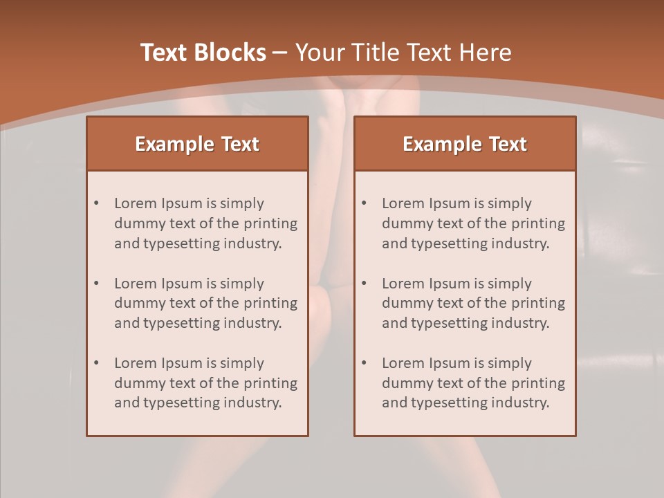 Indoors Brunette Style PowerPoint Template
