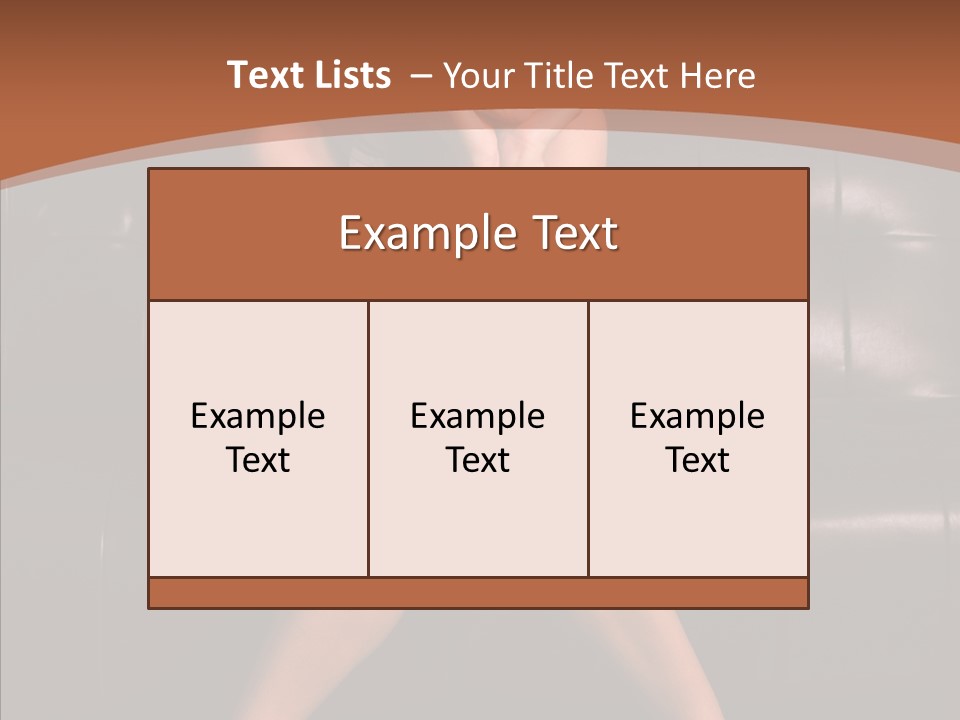 Indoors Brunette Style PowerPoint Template