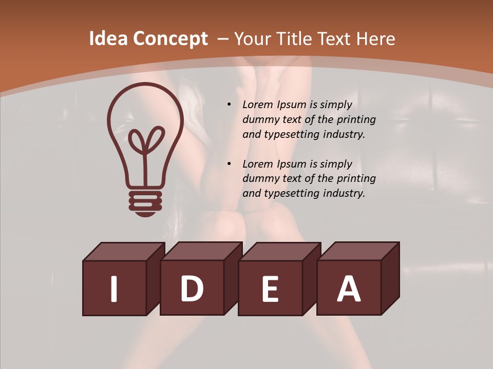 Indoors Brunette Style PowerPoint Template