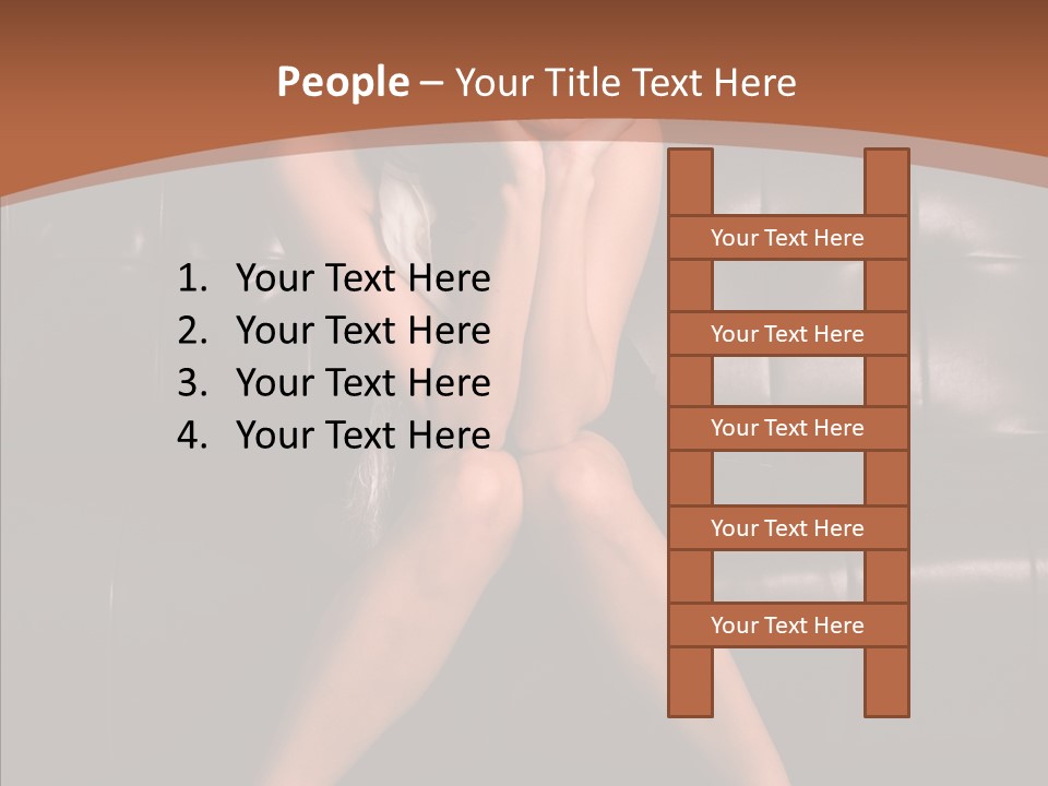 Indoors Brunette Style PowerPoint Template