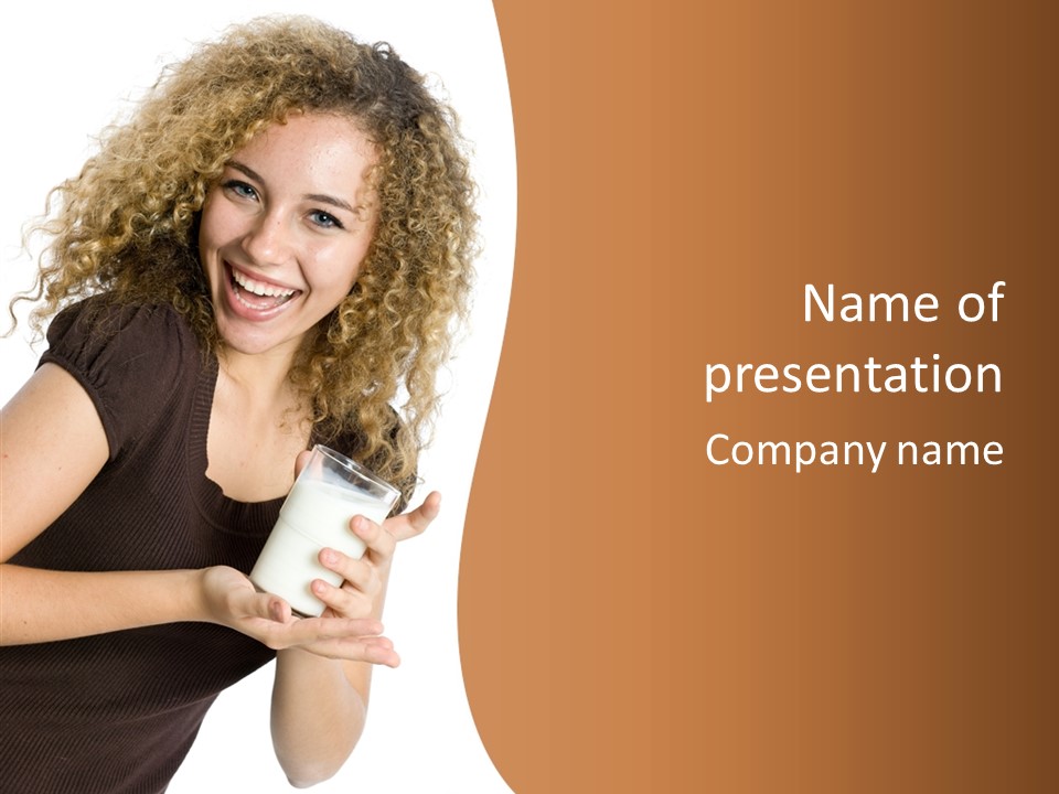 Teenager Glass Pretty PowerPoint Template