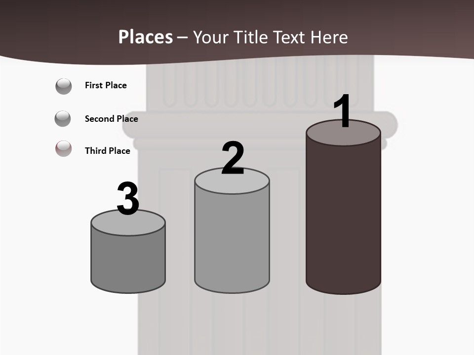 Bas Relief Vector Column PowerPoint Template