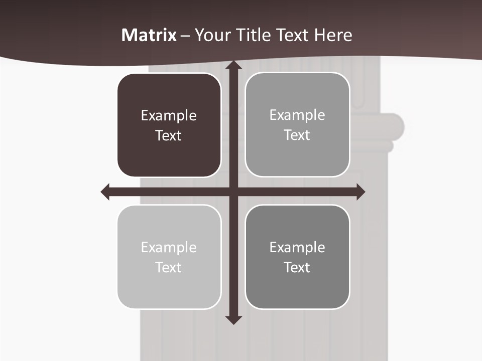 Bas Relief Vector Column PowerPoint Template