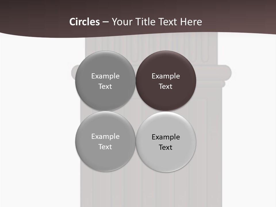 Bas Relief Vector Column PowerPoint Template