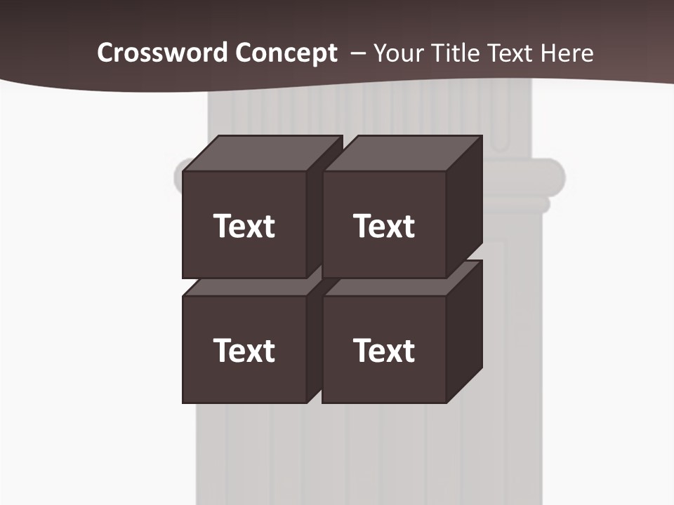 Bas Relief Vector Column PowerPoint Template
