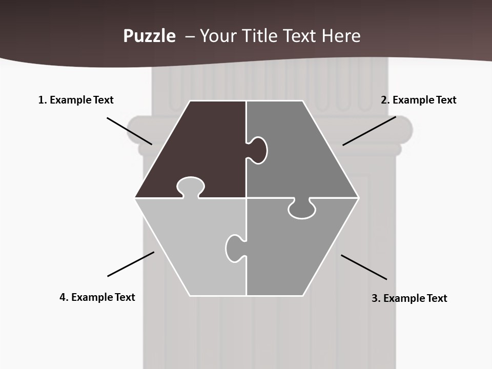 Bas Relief Vector Column PowerPoint Template