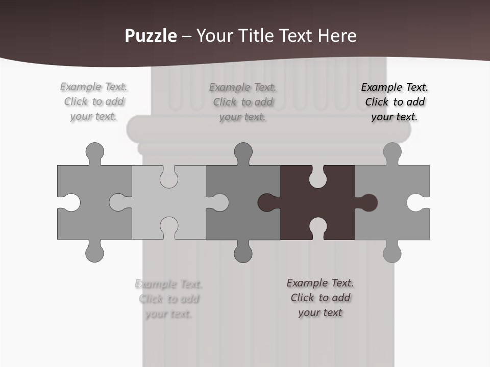Bas Relief Vector Column PowerPoint Template