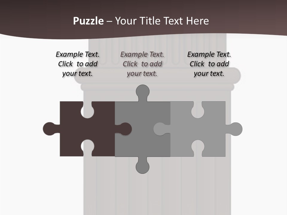 Bas Relief Vector Column PowerPoint Template