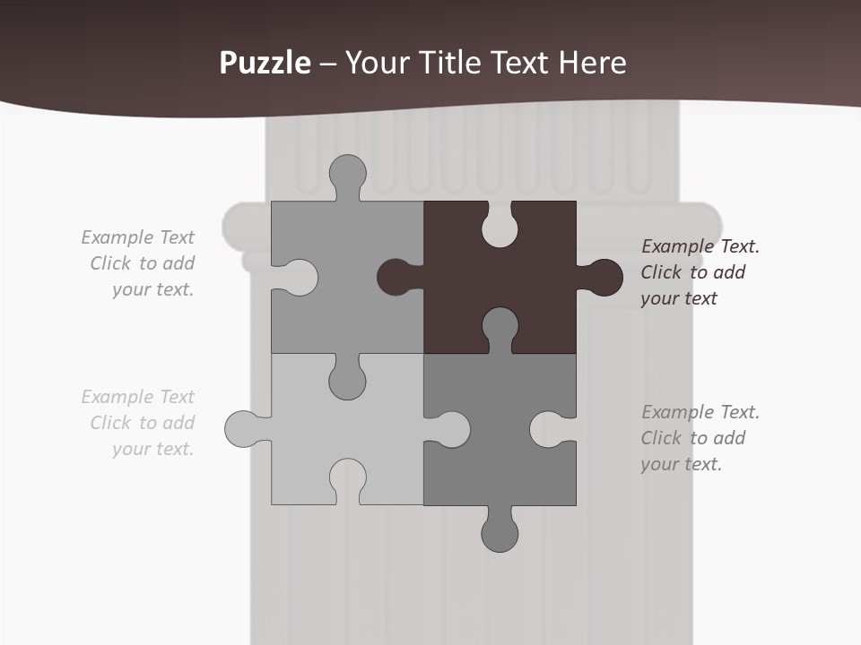 Bas Relief Vector Column PowerPoint Template