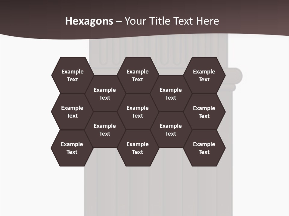 Bas Relief Vector Column PowerPoint Template