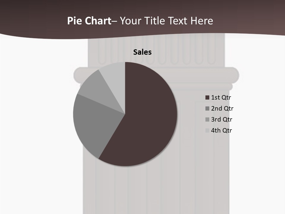 Bas Relief Vector Column PowerPoint Template