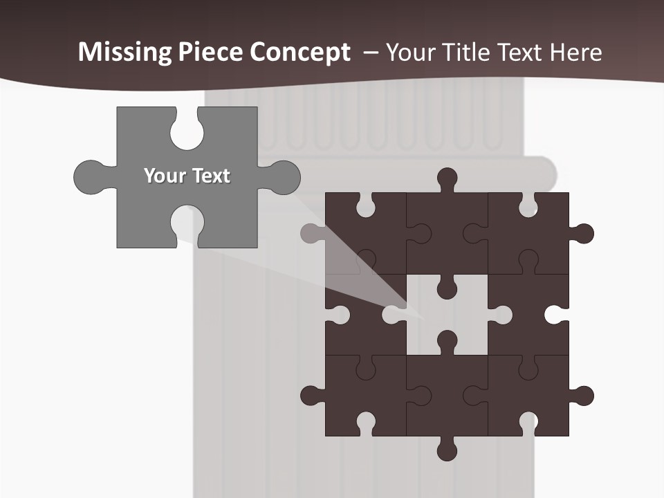 Bas Relief Vector Column PowerPoint Template