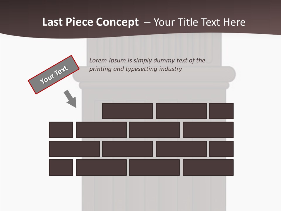 Bas Relief Vector Column PowerPoint Template