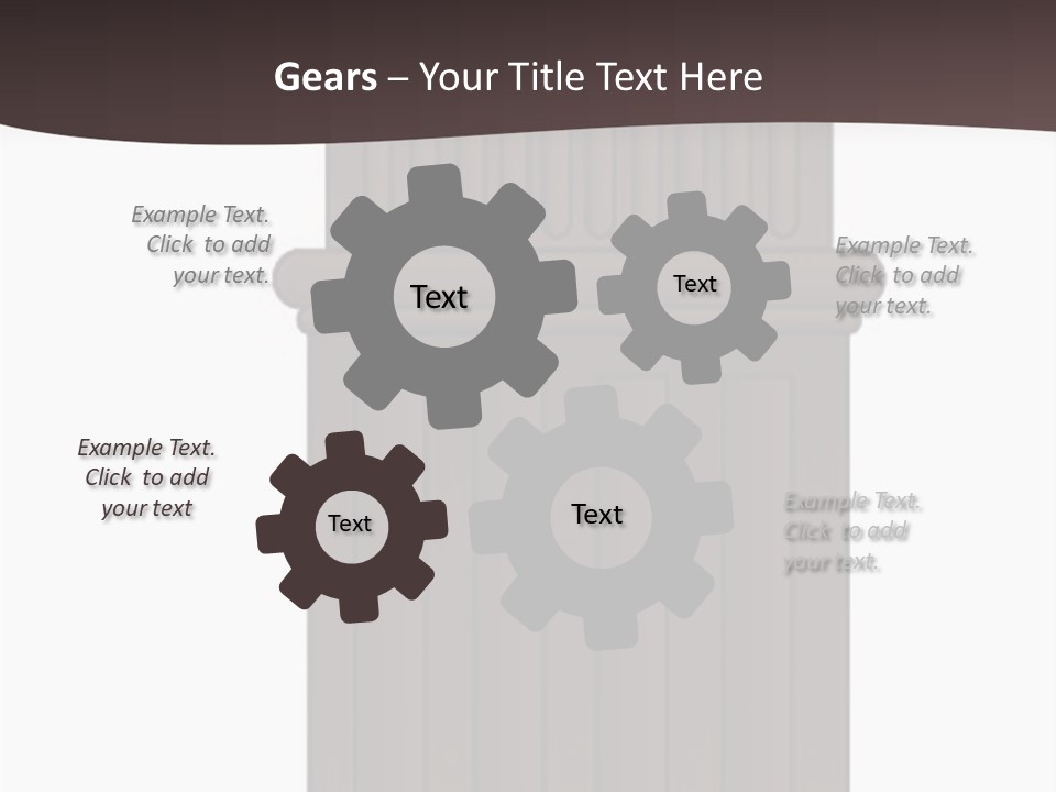 Bas Relief Vector Column PowerPoint Template