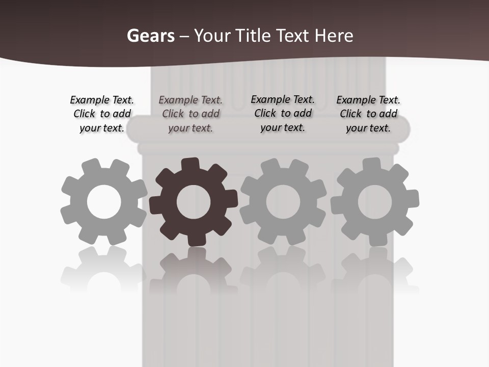 Bas Relief Vector Column PowerPoint Template