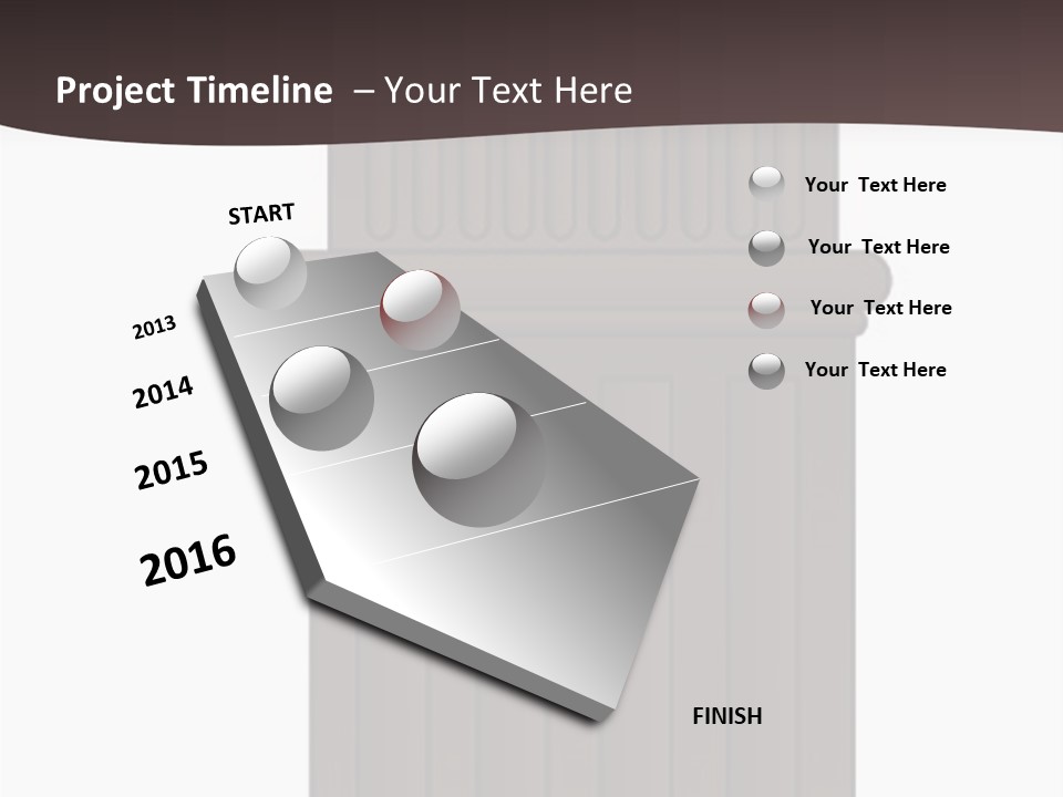 Bas Relief Vector Column PowerPoint Template