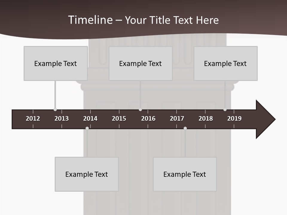Bas Relief Vector Column PowerPoint Template