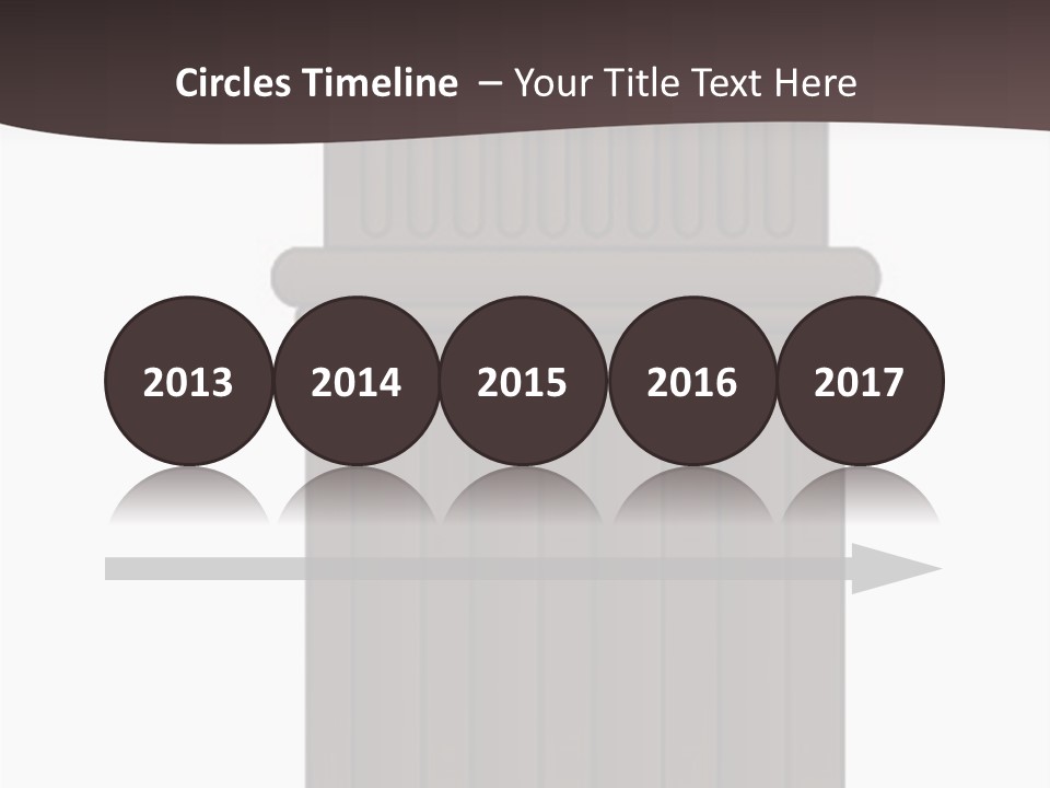 Bas Relief Vector Column PowerPoint Template