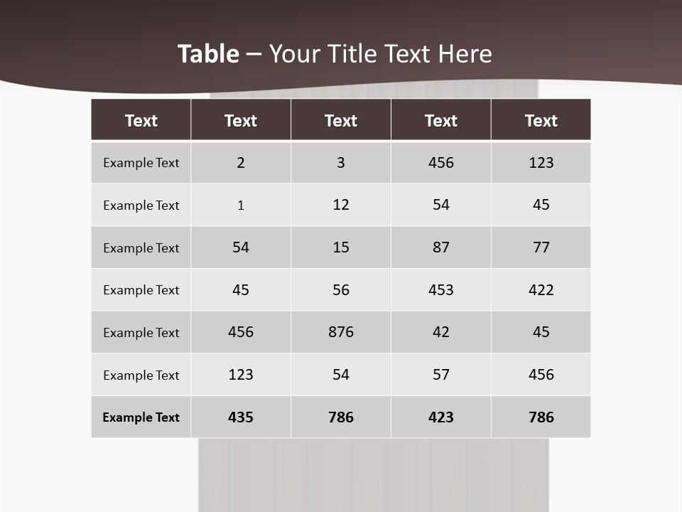 Bas Relief Vector Column PowerPoint Template