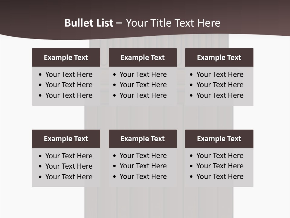 Bas Relief Vector Column PowerPoint Template