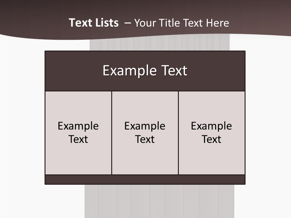 Bas Relief Vector Column PowerPoint Template