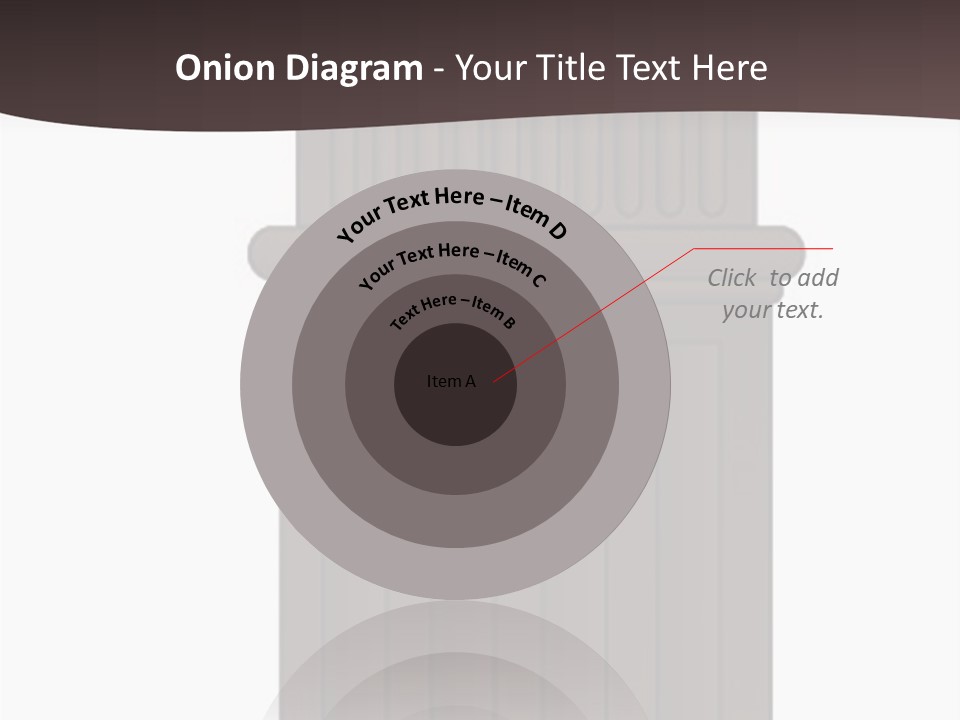 Bas Relief Vector Column PowerPoint Template