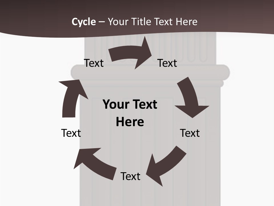Bas Relief Vector Column PowerPoint Template