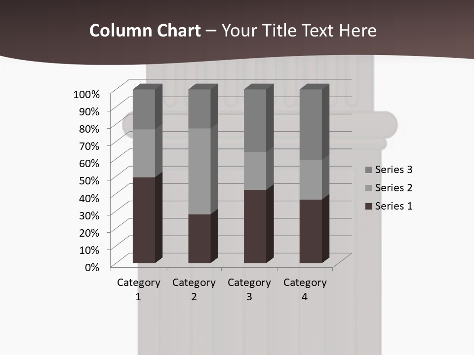 Bas Relief Vector Column PowerPoint Template