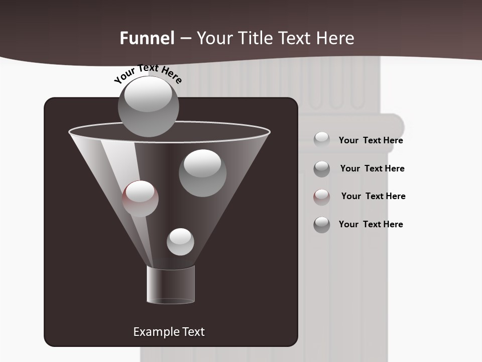 Bas Relief Vector Column PowerPoint Template