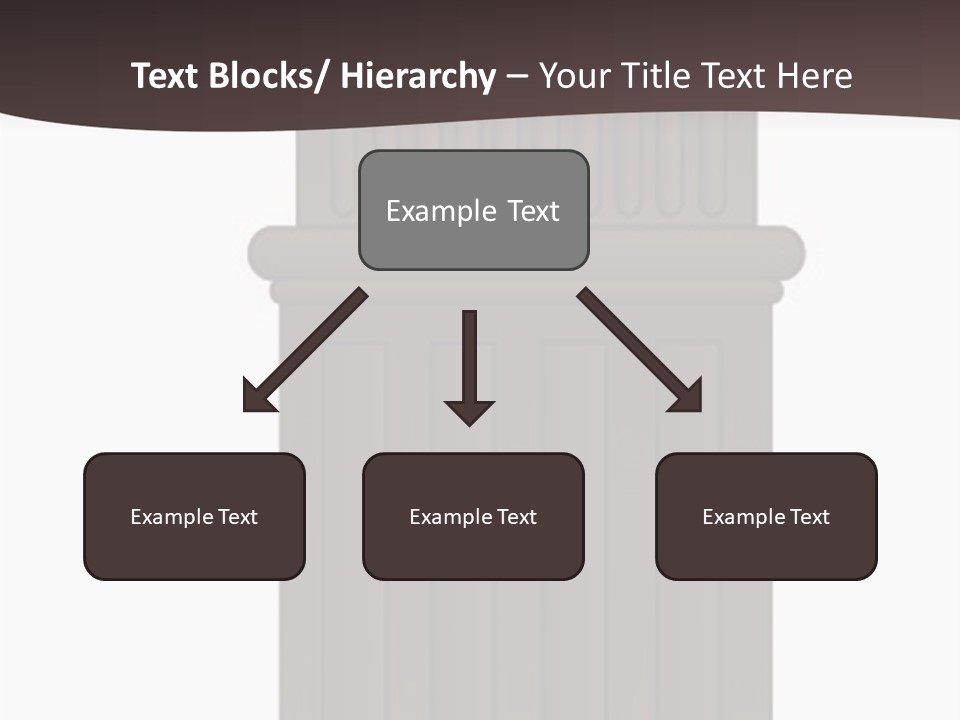 Bas Relief Vector Column PowerPoint Template